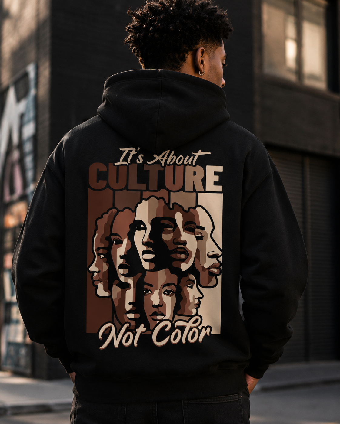 "It's About Culture, Not Color" hoodie