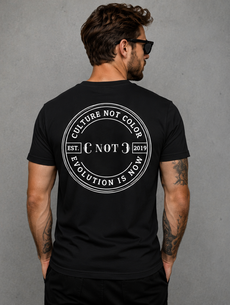 C Not C stands for Culture Not Color. "Evolution Is Now" is the slogan. 2019 is when everything changed.